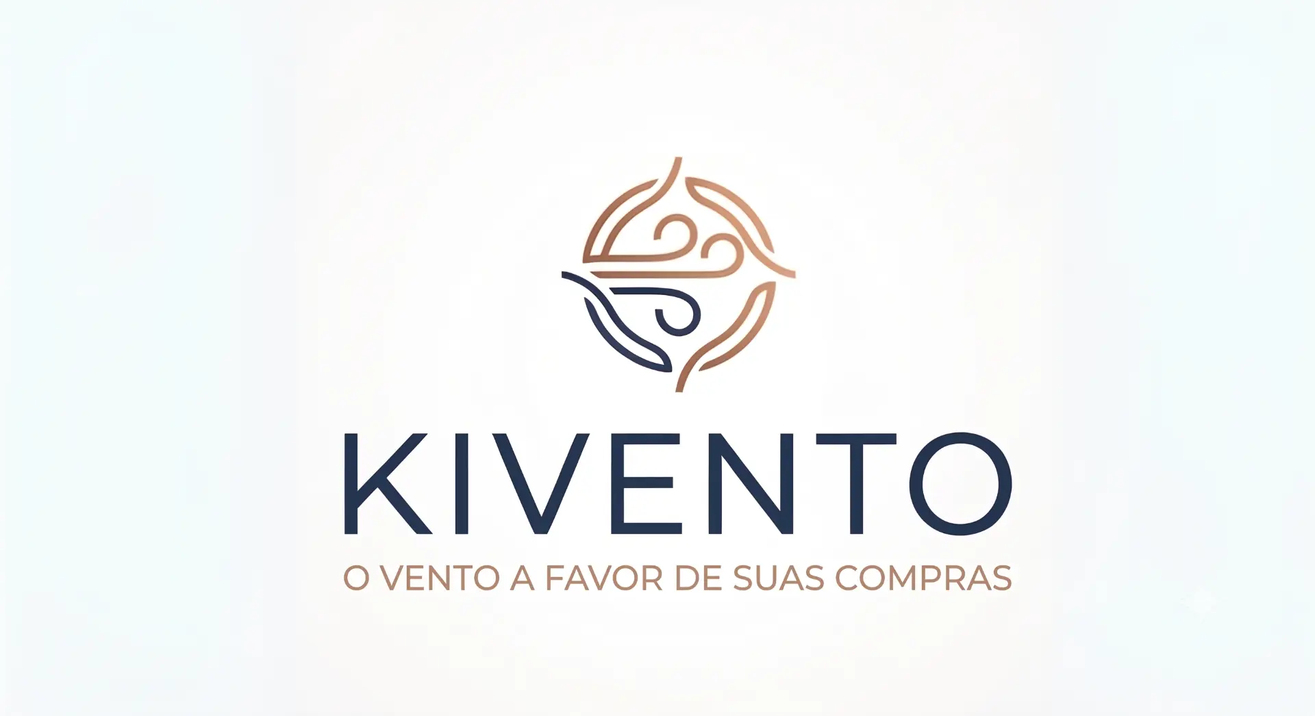 Logotipo Kivento — o vento a favor de suas compras